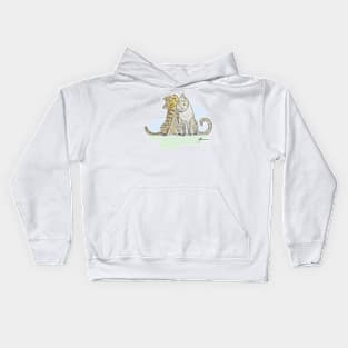 Cats love watercolour Kids Hoodie